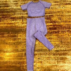 NEW purple athletic workout set
